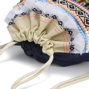 Cool High Quality Draw String Bag With Hippie Design