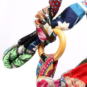 Premium Cross Body Bag With Hippie Patchwork Design