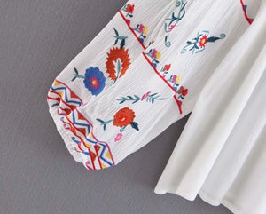 Vintage Women's Hippie Old Skool Blouse | Long Sleeve | Free Size | 4 Colours