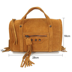 Genuine Leather Hippie Styled Business Handbag