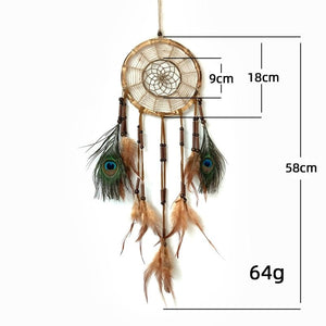 Handmade Bamboo Feathered Dream Catcher | 2 Variations
