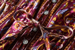 Women's Hippie Deep V-Neck Bohemian Short Sleeve Dress | S-L| Various Colours