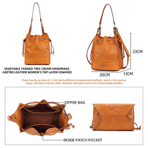 Premium 100% Real Leather Cross Body Bag - Various Colours