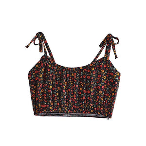 Women's Floral Bohemian Two Piece Outfit | Strapless Top + Mini Skirt | S-L | Various Colours