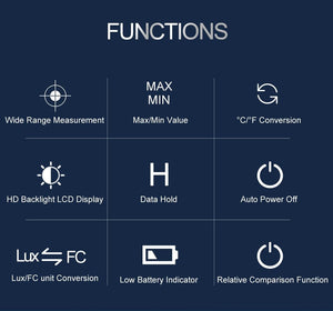 Precise Digital Luxmeter / Illuminometer | 200,000lux