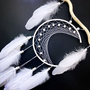 White Moon Bohemian Dream Catcher | 65cm