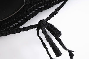 Hollowed Out Sleeveless Bohemian Crop Top Vest | Free Size | Various Colours