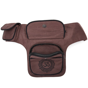 Hippie Styled Waist Belt Bag With Om