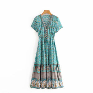 Beautiful Hippie Styled Long Dress | S-L | 3 Colours Available
