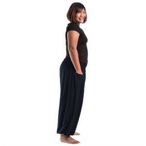 Blue Bohemian High Waist Yoga Palazzo Pants | S-XL