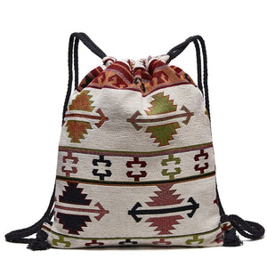 Cute Aztec Hippie Styled Draw String Bags - Various Designs