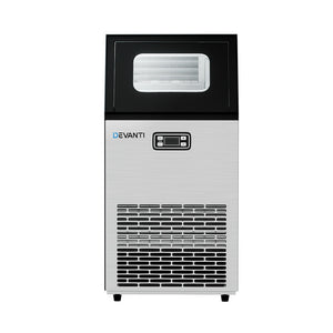 Devanti Stainless Steel 45kg Commercial Ice Maker | Bar Ice Cube Machine