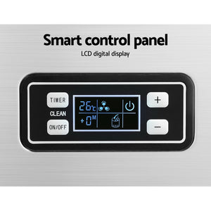 Devanti Stainless Steel 45kg Commercial Ice Maker | Bar Ice Cube Machine