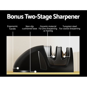 5-Star Chef 7PCS Kitchen Knife Set | Stainless Steel Non-stick | Sharpener