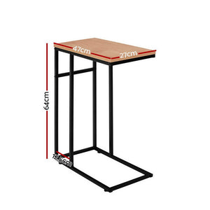 Wooden Metal Frame Coffee Side Table / Laptop Desk