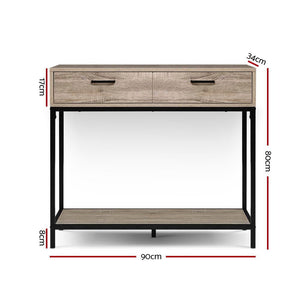 Oak Hallway Console / Display Table
