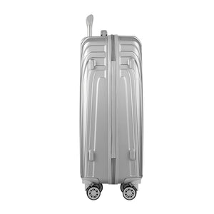3pc Luggage Trolley Suitcase Sets | 20'' 24'' 28'' | Travel Hard Case | Lightweight Silver