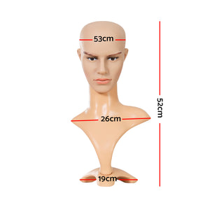 Embellir Male Mannequin Head | Professional Display Stand