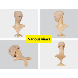 Embellir Male Mannequin Head | Professional Display Stand