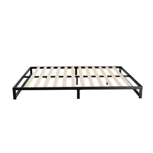 Artiss Double Size Metal Bed Frame - Black | Sturdy Mattress Platform
