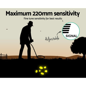 Metal Detector Pinpointer Deep Sensitive Searching Treasure Gold Hunt Digger 220MM - The Hippie House