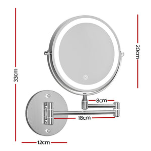 Embellir Extendable Makeup Mirror 10X Magnifying | Double-Sided Bathroom Mirror