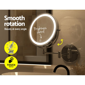 Embellir Extendable Makeup Mirror 10X Magnifying | Double-Sided Bathroom Mirror