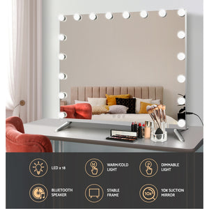 Embellir Bluetooth Makeup Mirror with Light | Wall Mounted Hollywood LED Cosmetic Mirror
