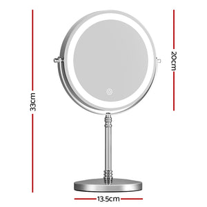 Embellir Makeup Mirror LED Light | Round 360° Rotating Cosmetic Mirror with 10X Magnifying