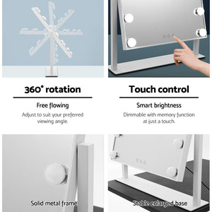 Embellir Hollywood Makeup Mirror with 15 Dimmable Bulb Lighted Dressing Mirror