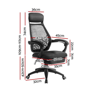Artiss Gaming Office Chair Computer Desk Chair Home Work Study Black