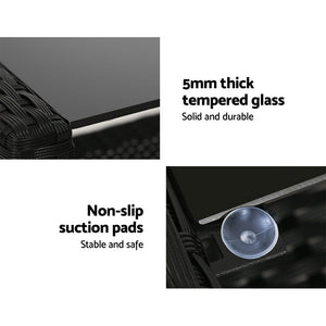 Outdoor Lounge, Table & Chairs Set