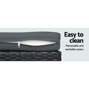 Outdoor Lounge, Table & Chairs Set