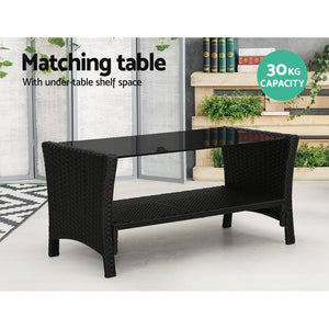 Outdoor Lounge, Table & Chairs Set