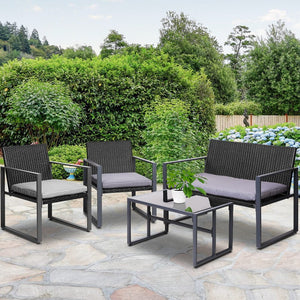 Patio Table And Chairs - 4PCS Family Set
