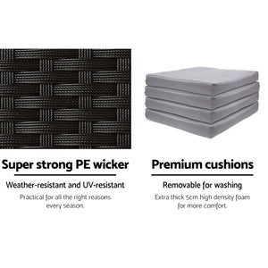 Bar Table And Stool Set For Patio / Outdoor Area