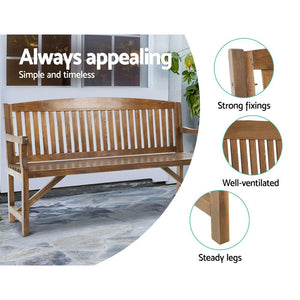 Wooden Garden Bench / Chair - 3 Seater