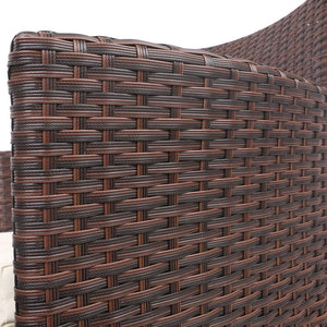 3 Piece Outdoor Brown Table And Chair Set