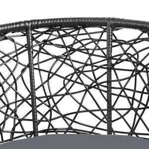 Black Outdoor Patio Chair And Table Set