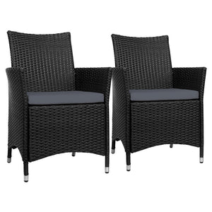 Outdoor Bistro Chairs Set With Cushions