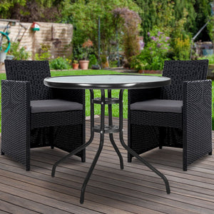 3PCS Patio Sofa Dining Set