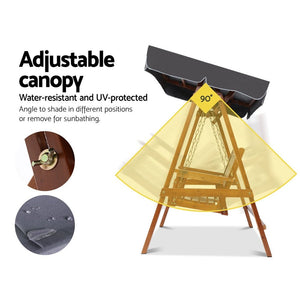 2 Seater Garden Bench Swing