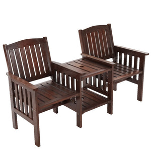Garden Bench Chair + Table Loveseat