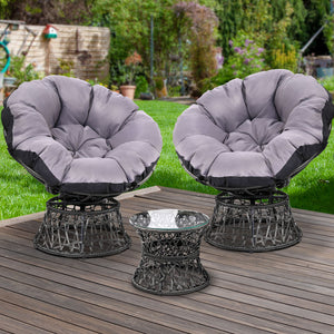 Comfy Outdoor Lounge Chairs And Table
