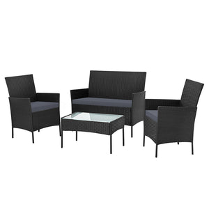 4-Piece Outdoor Coffee Sitting Set