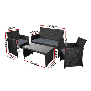 Family Dining Patio Sitting Furniture Set