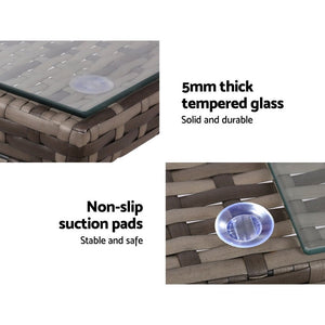 Outdoor Family Lounge Dining Setting - Mixed Grey