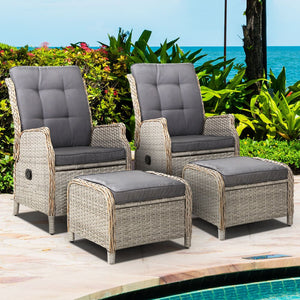 Resort Styled Recliner Chairs - Set Of 2