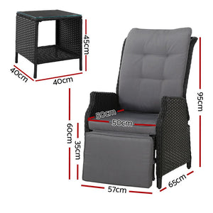 Recliner Chairs / Sun lounge Sofa - 2PCS