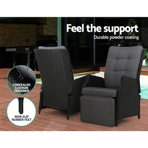 Recliner Chairs / Sun lounge Sofa - 2PCS